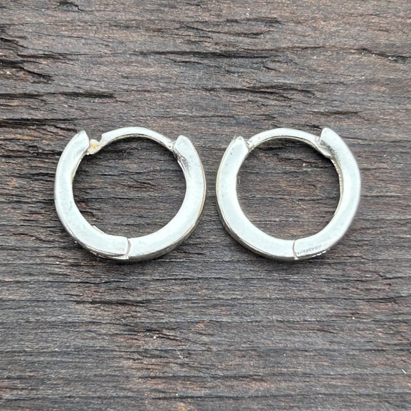 Sterling Silver Huggies Hoop Earrings