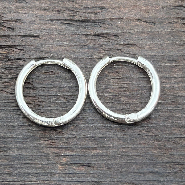 Sterling Silver Huggies Hoop Earrings