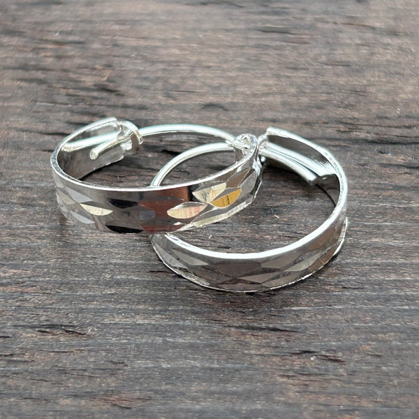 Sterling Silver Huggies Hoop Earrings