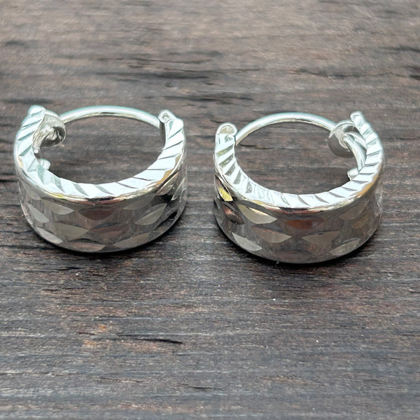 Sterling Silver Huggies Hoop Earrings