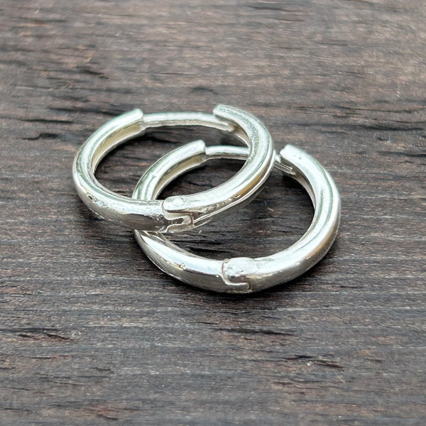 Sterling Silver Huggies Hoop Earrings