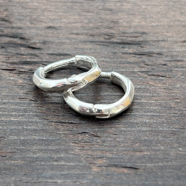 Sterling Silver Huggies Hoop Earrings