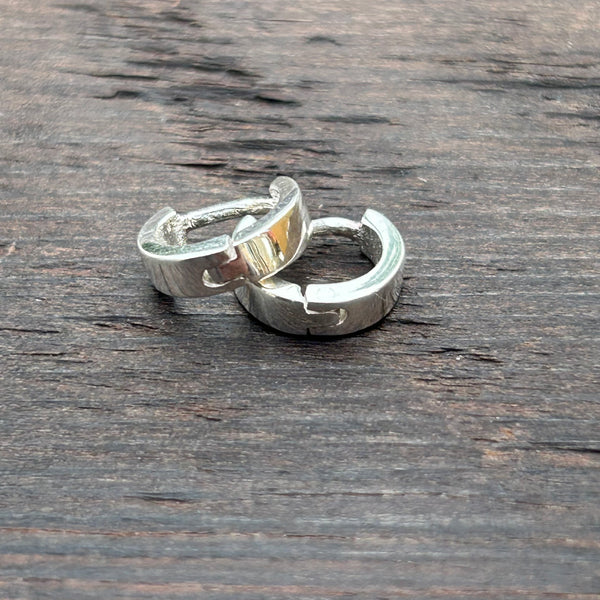 Sterling Silver Huggies Hoop Earrings