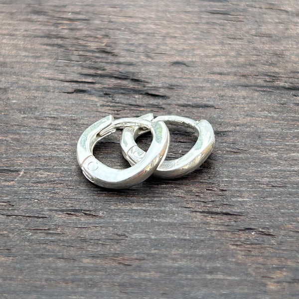 Sterling Silver Huggies Hoop Earrings