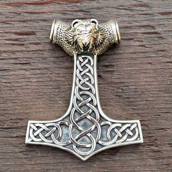Thor's Hammer Mjolnir / Viking Sterling Silver Pendant