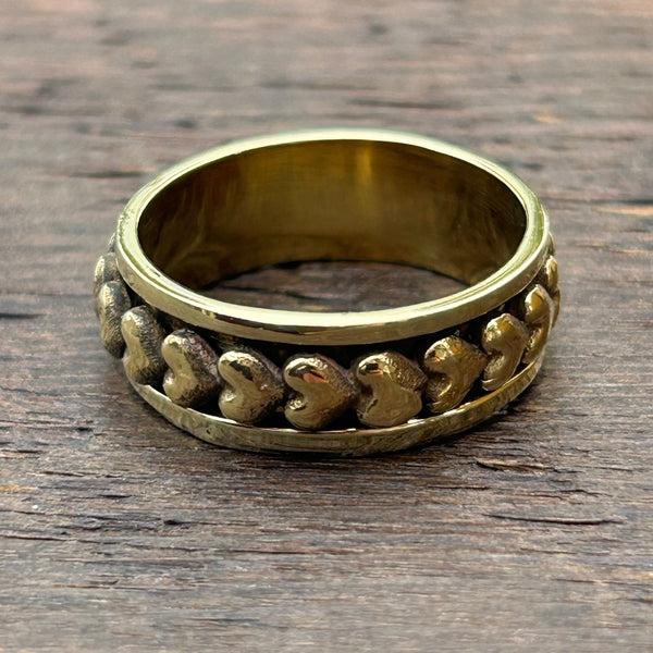 Brass-Works Brass Fidget / Spinning Ring