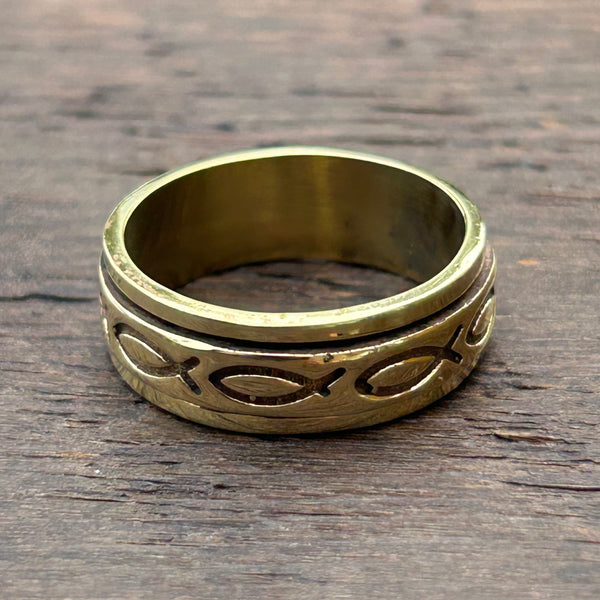 Brass-Works Brass Fidget / Spinning Ring