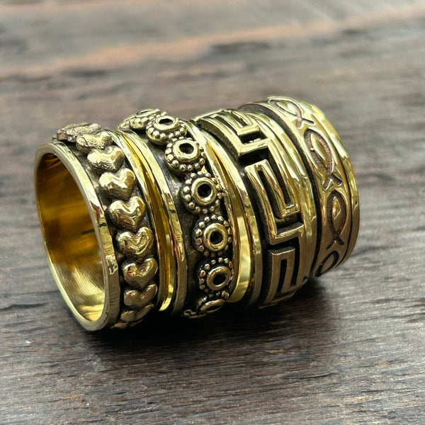 Brass-Works Brass Fidget / Spinning Ring