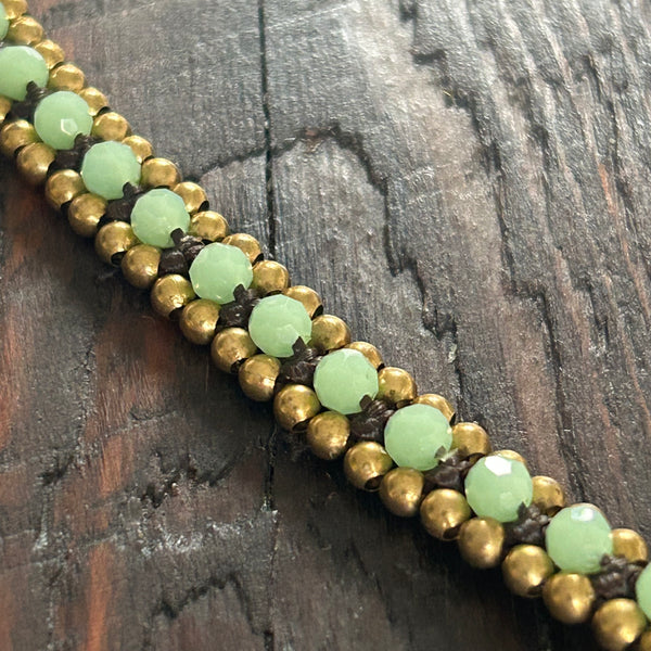 'Bead Love' Bead Band Bracelet (Mint Green)