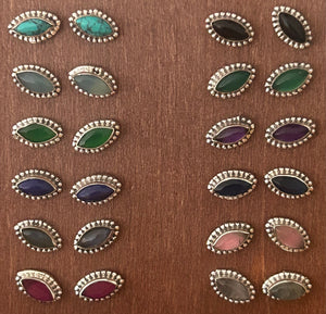 Sterling Silver Studs with Stones