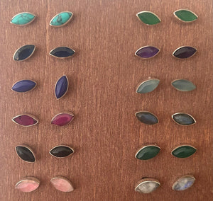 Sterling Silver Studs with Stones