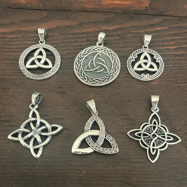 Celtic Knot Style Sterling Silver Pendant