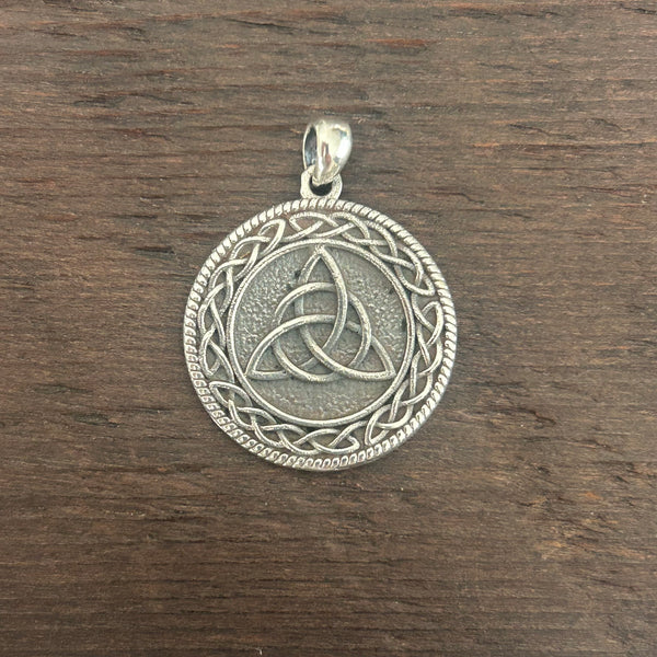 Celtic Knot Style Sterling Silver Pendant
