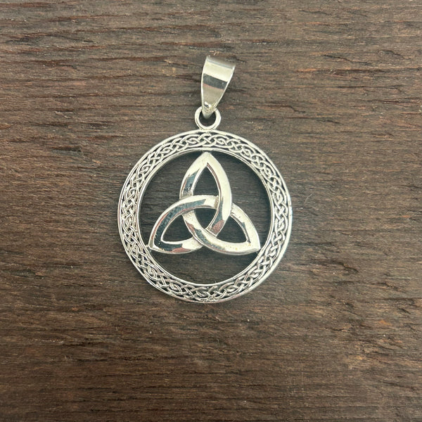 Celtic Knot Style Sterling Silver Pendant
