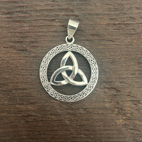 Celtic Knot Style Sterling Silver Pendant