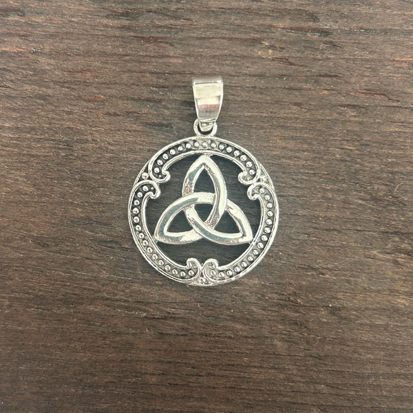 Celtic Knot Style Sterling Silver Pendant