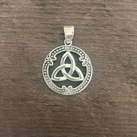 Celtic Knot Style Sterling Silver Pendant