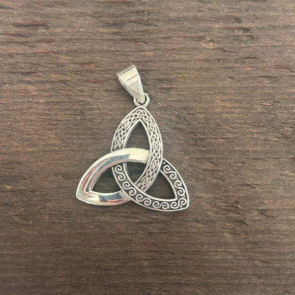 Celtic Knot Style Sterling Silver Pendant