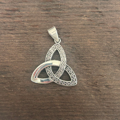 Celtic Knot Style Sterling Silver Pendant