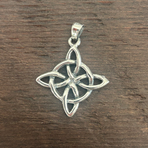 Celtic Knot Style Sterling Silver Pendant