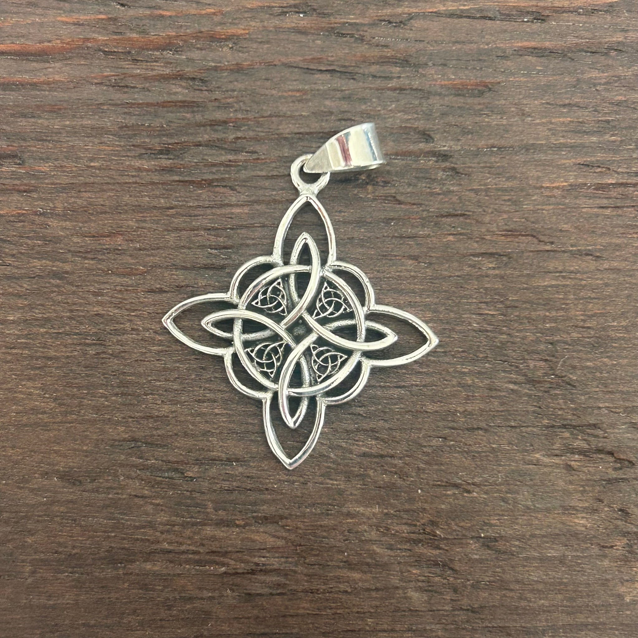 Celtic Knot Style Sterling Silver Pendant