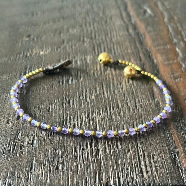 Soul-Led Handmade Crystal / Birthstone Bracelet - Amethyst / February