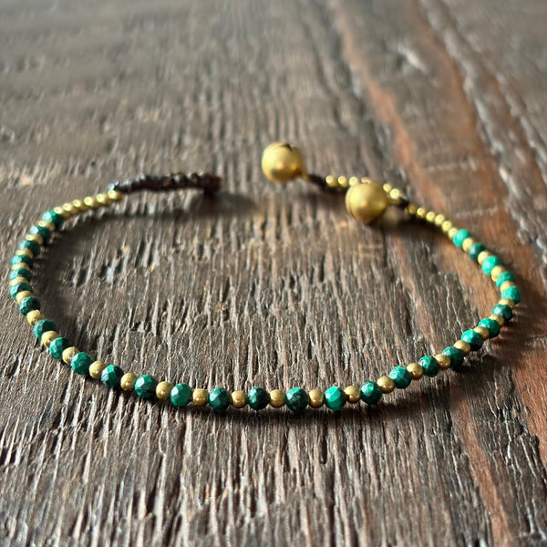 Soul-Led Handmade Crystal / Birthstone Bracelet - Malachite / May