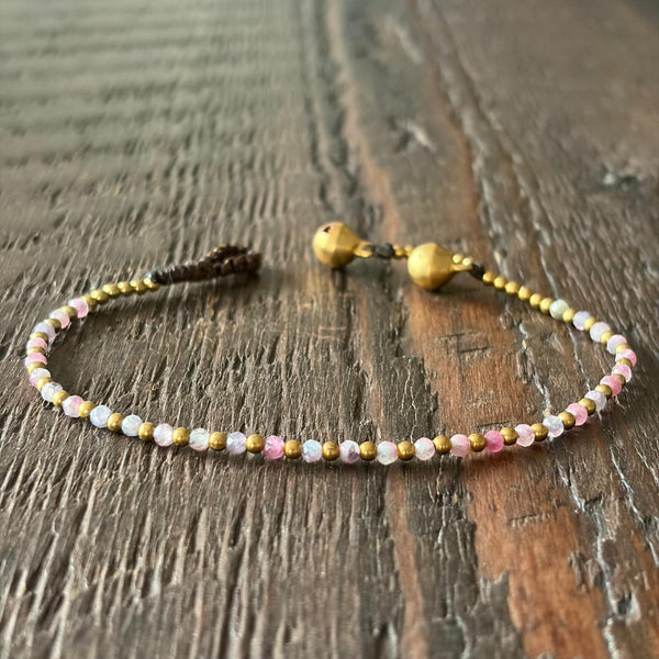 Soul-Led Handmade Crystal / Birthstone Bracelet - Pink Tourmaline / October