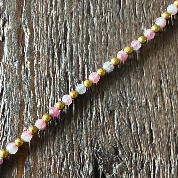 Soul-Led Handmade Crystal / Birthstone Bracelet - Pink Tourmaline / October
