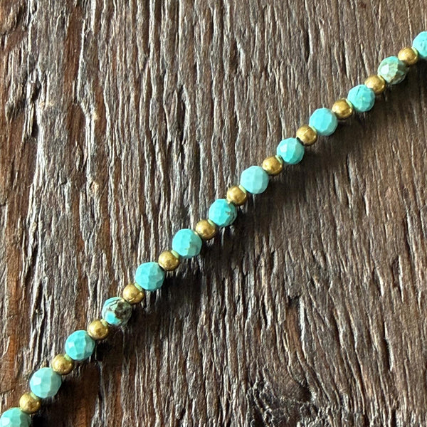 Soul-Led Handmade Crystal / Birthstone Bracelet - Turquoise / December
