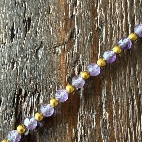 Soul-Led Handmade Crystal / Birthstone Bracelet - Amethyst / February