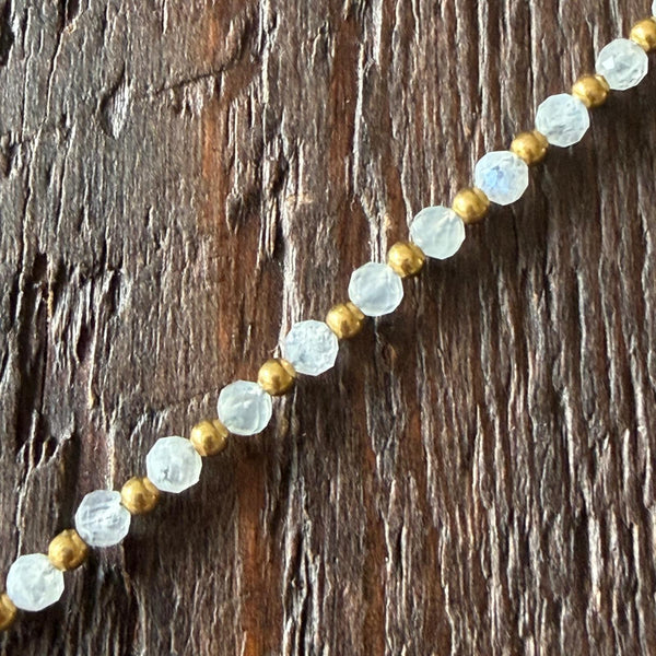 Soul-Led Handmade Crystal / Birthstone Bracelet - Moonstone / June