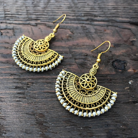 'Ethnic Vibes ' Oriental Mandala Design Earrings