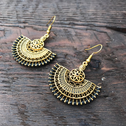 ‘Ethnic Vibes’ Oriental Mandala Design Earrings