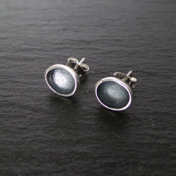 'Luna' Sterling Silver Stud Earrings
