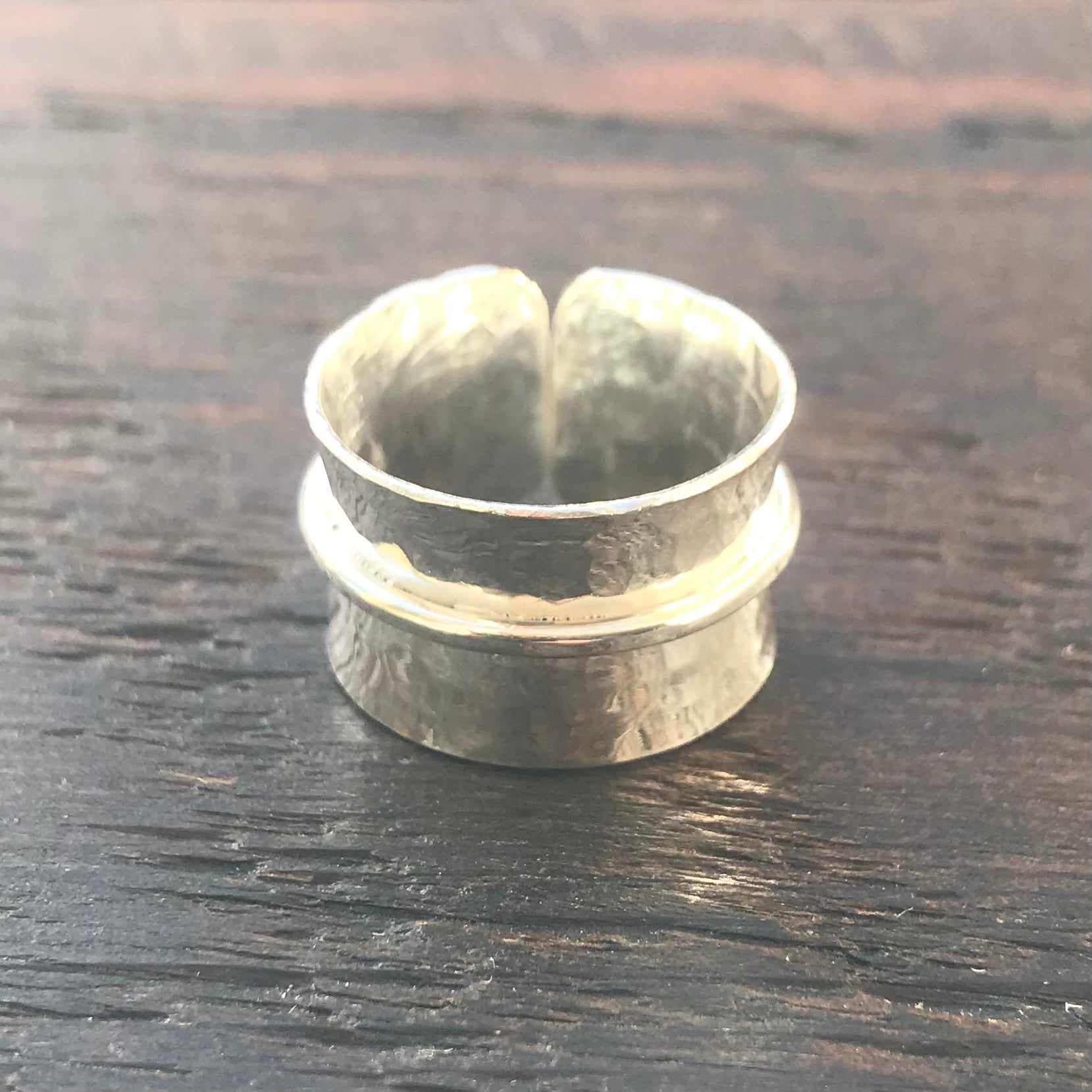 'Sol' Wide Sterling Silver Ring