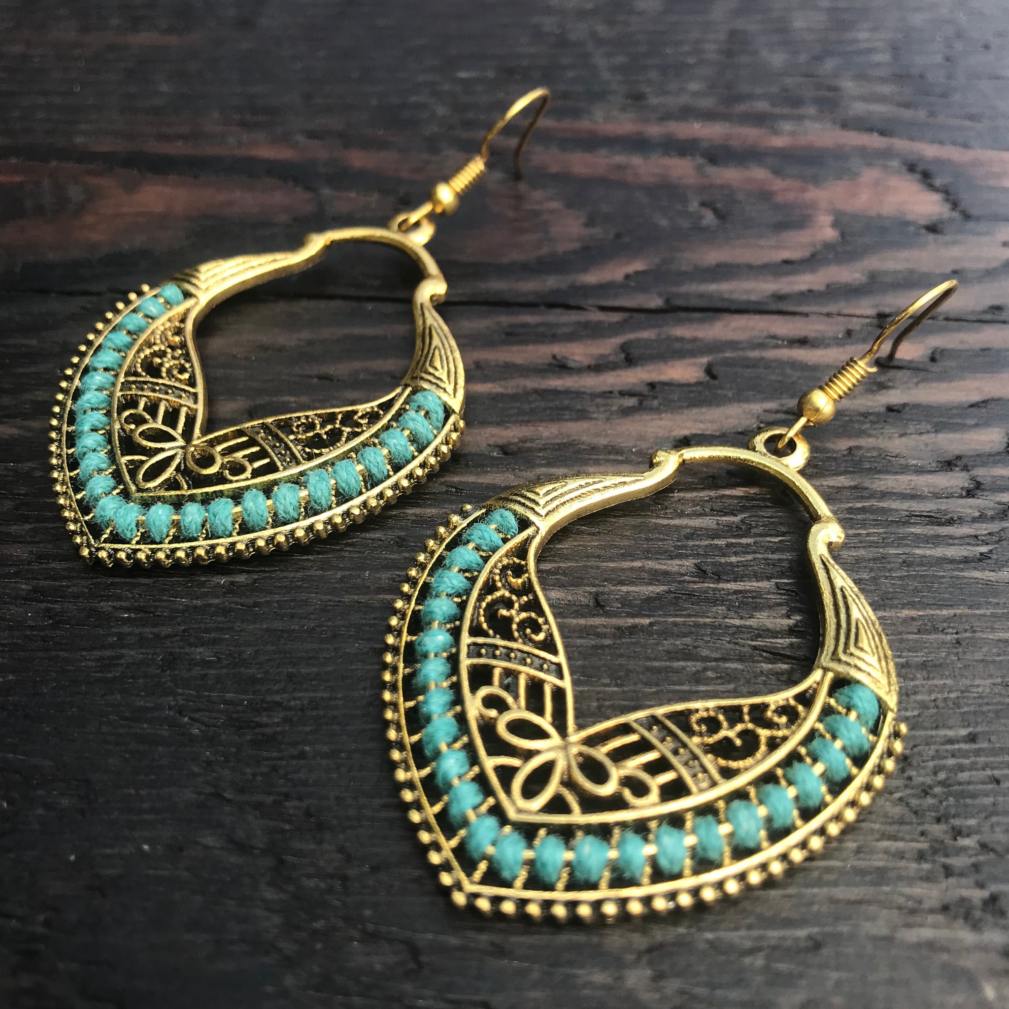 'Ethnic Vibes' Creole Design Earrings