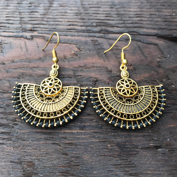 ‘Ethnic Vibes’ Oriental Mandala Design Earrings