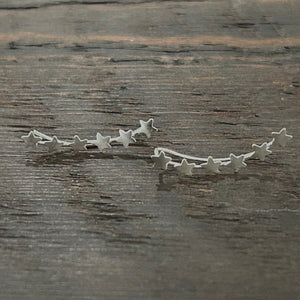 Sterling Silver '6 Small Stars' Ear Climbers