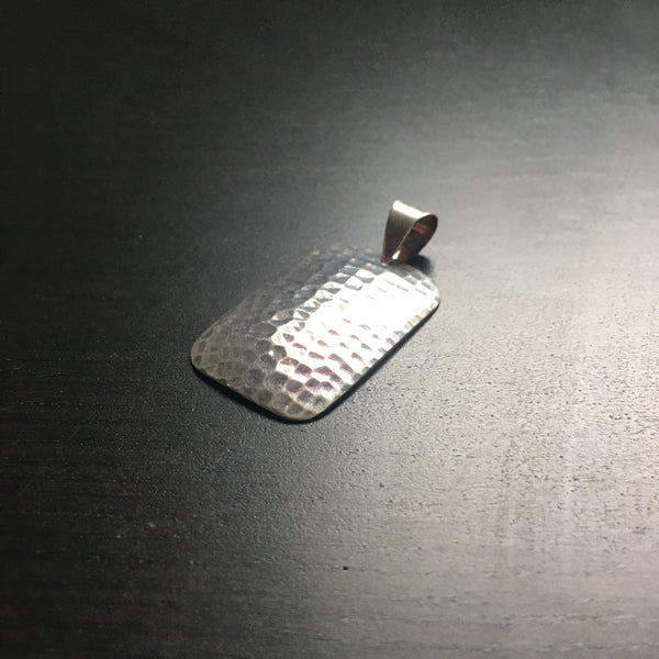 'Sol' Rectangular Sterling Silver Pendant