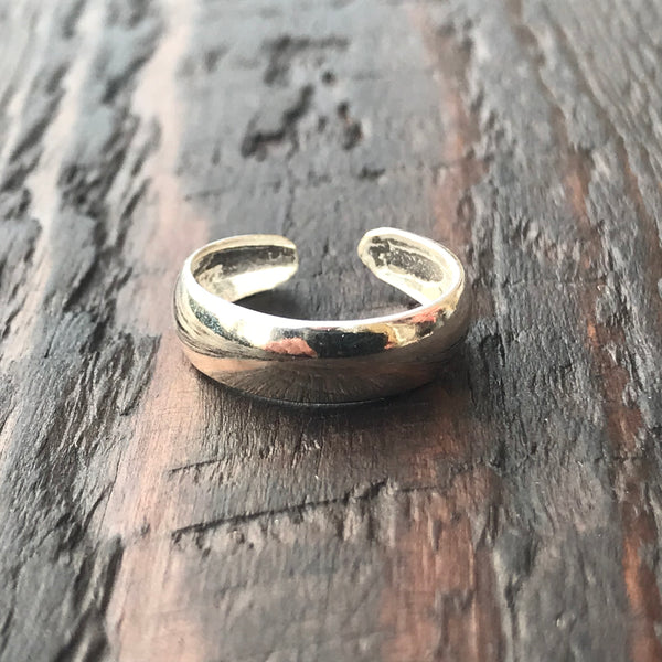 'Bare' Sterling Silver Pinkie / Adjustable Ring