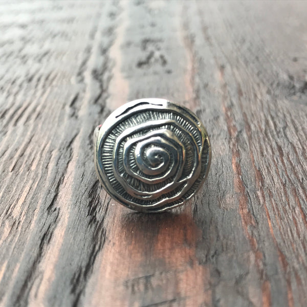 'Concentric Circles' Sterling Silver Ring
