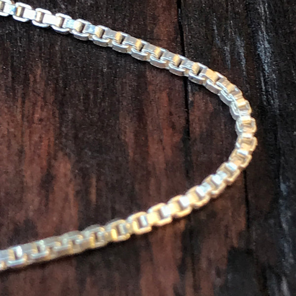 925 Sterling Silver 'Box Link' Chain